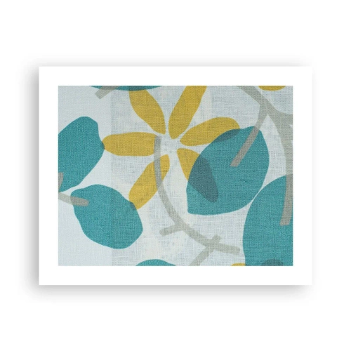 Poster - Tra le foglie azzurre - 50x40 cm