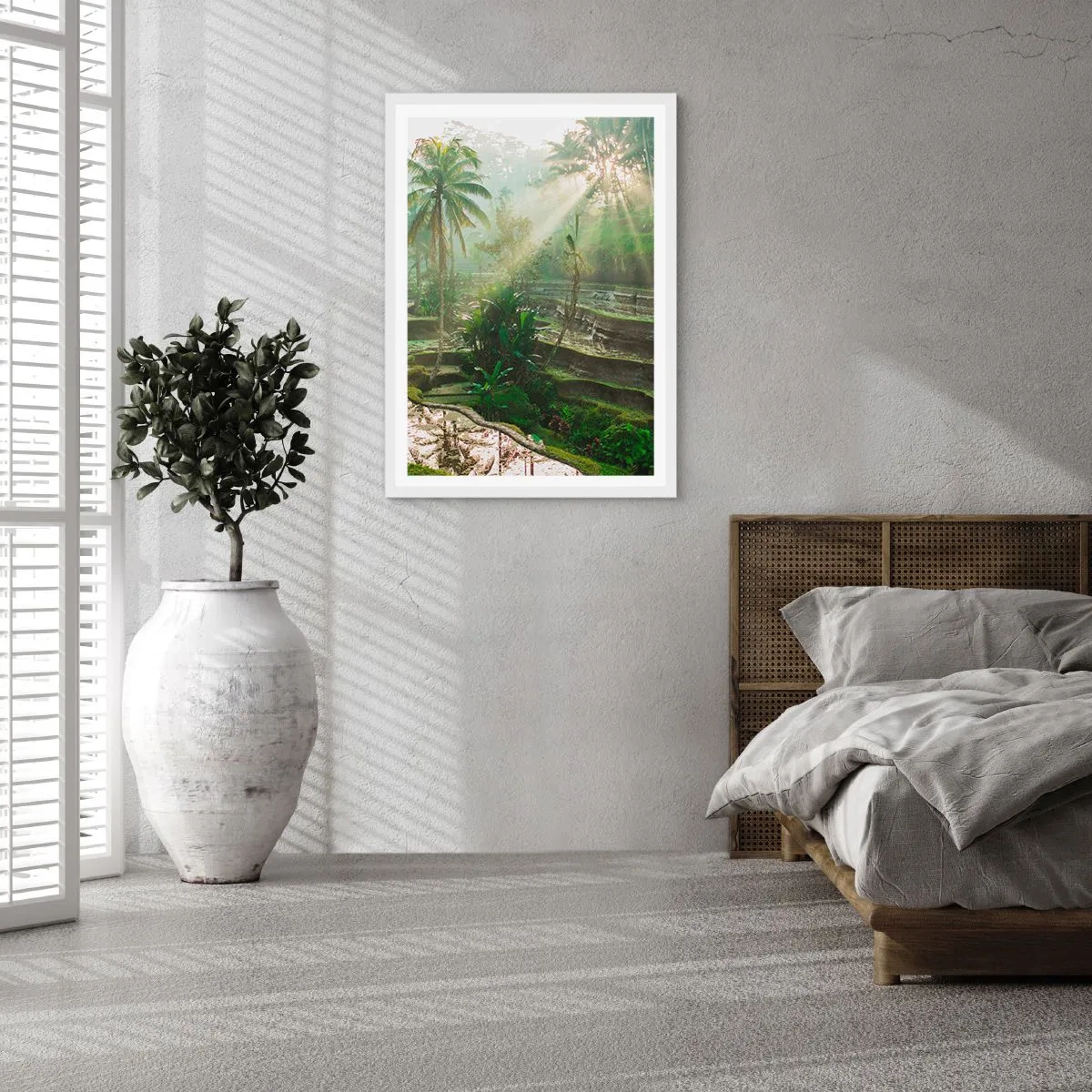 Poster in cornice bianca - Crescere al sole - 61x91 cm