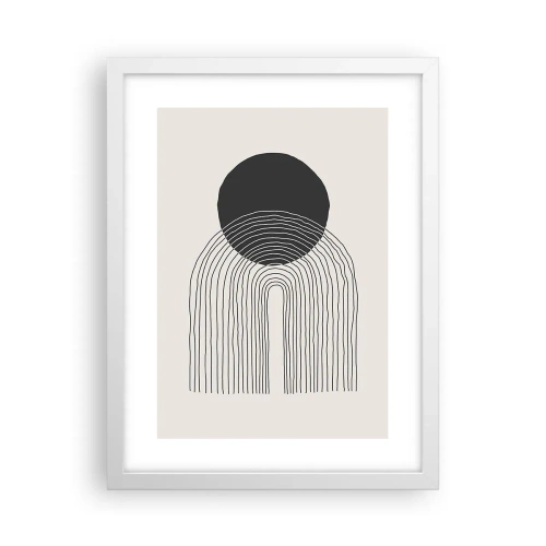 Poster in cornice bianca - Tremore e fiducia - 30x40 cm