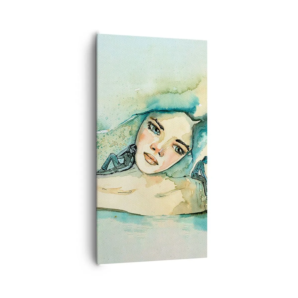 Quadro su tela - Stampe su Tela - Am I blue? - 65x120 cm