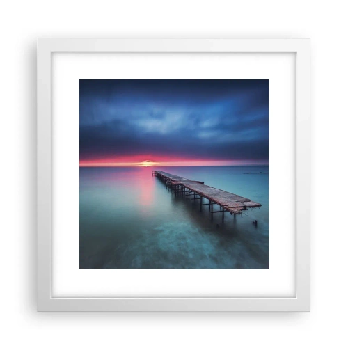 Poster in cornice bianca - Tra il cielo e la terra - 30x30 cm