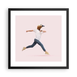 Poster in cornice nera - Un pizzico di assurdo - 40x40 cm