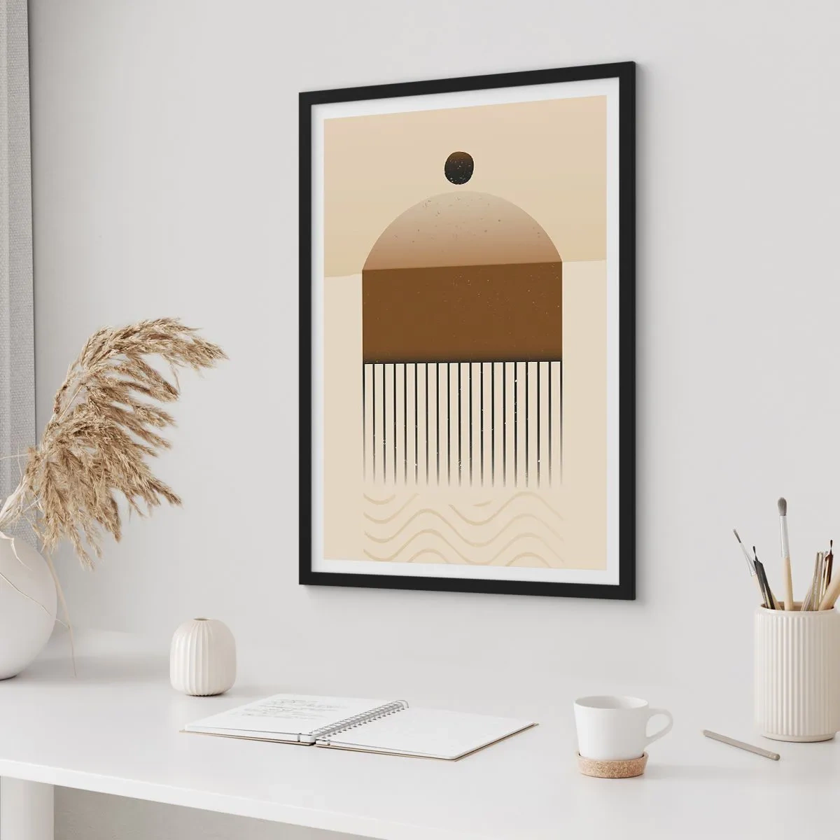 Poster in cornice nera - Diversi stati - 61x91 cm