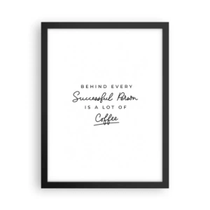 Poster in cornice nera - Il segreto del successo - 30x40 cm