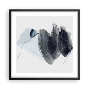 Poster in cornice nera - Intensità e movimento - 50x50 cm