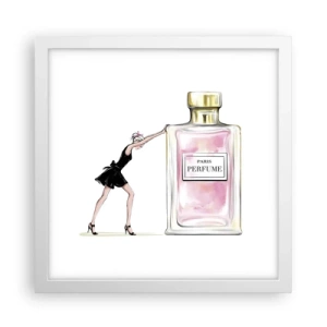 Poster in cornice bianca - L'essenza della femminilità - 30x30 cm