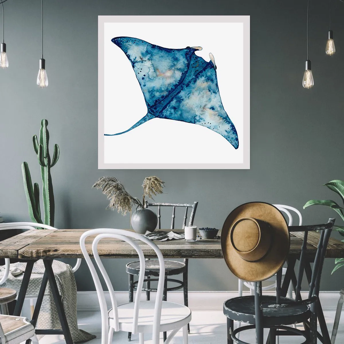 Poster - Vita nel blu - 50x50 cm