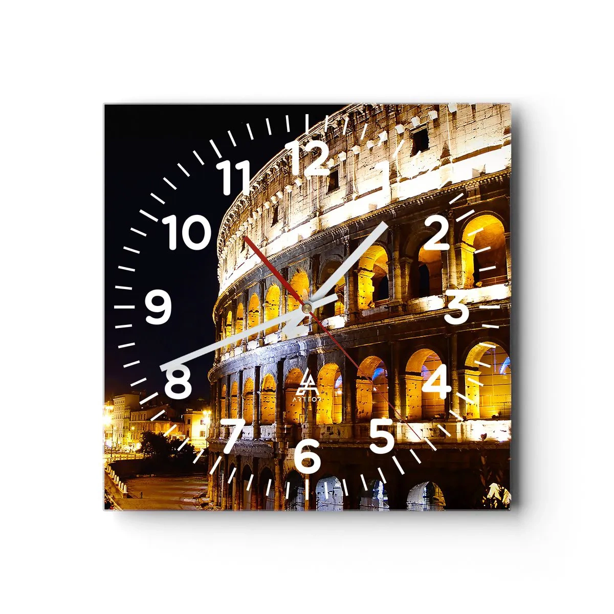 Orologio da parete - Orologio in Vetro - È tempo di iniziare i giochi - 30x30 cm