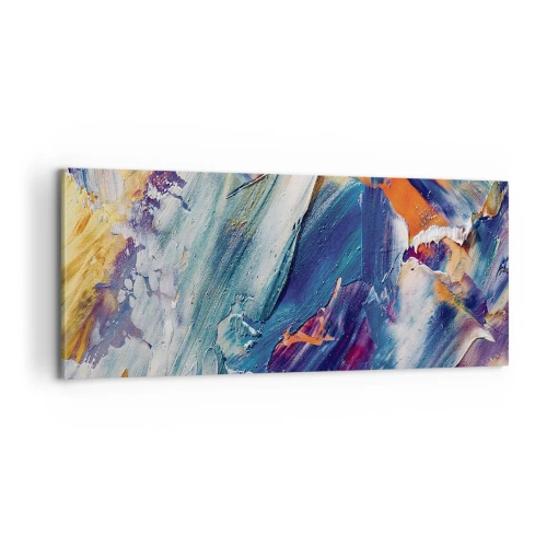 Quadro su tela - Stampe su Tela - La confusione del colore - 100x40 cm