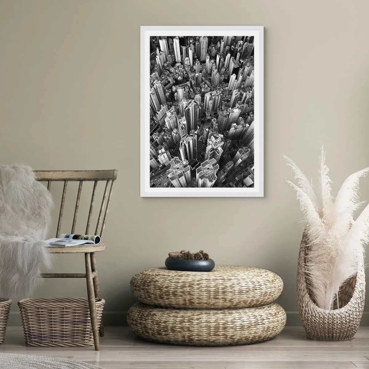 Poster in cornice bianca - Ancora più in alto - 40x50 cm