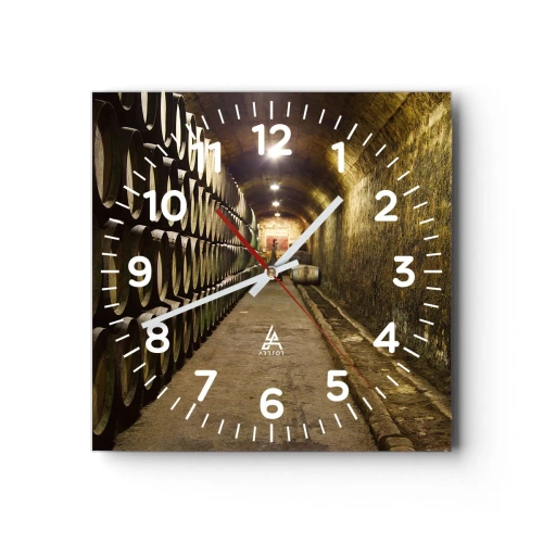Orologio da parete - Orologio in Vetro - È bene riposare - 30x30 cm