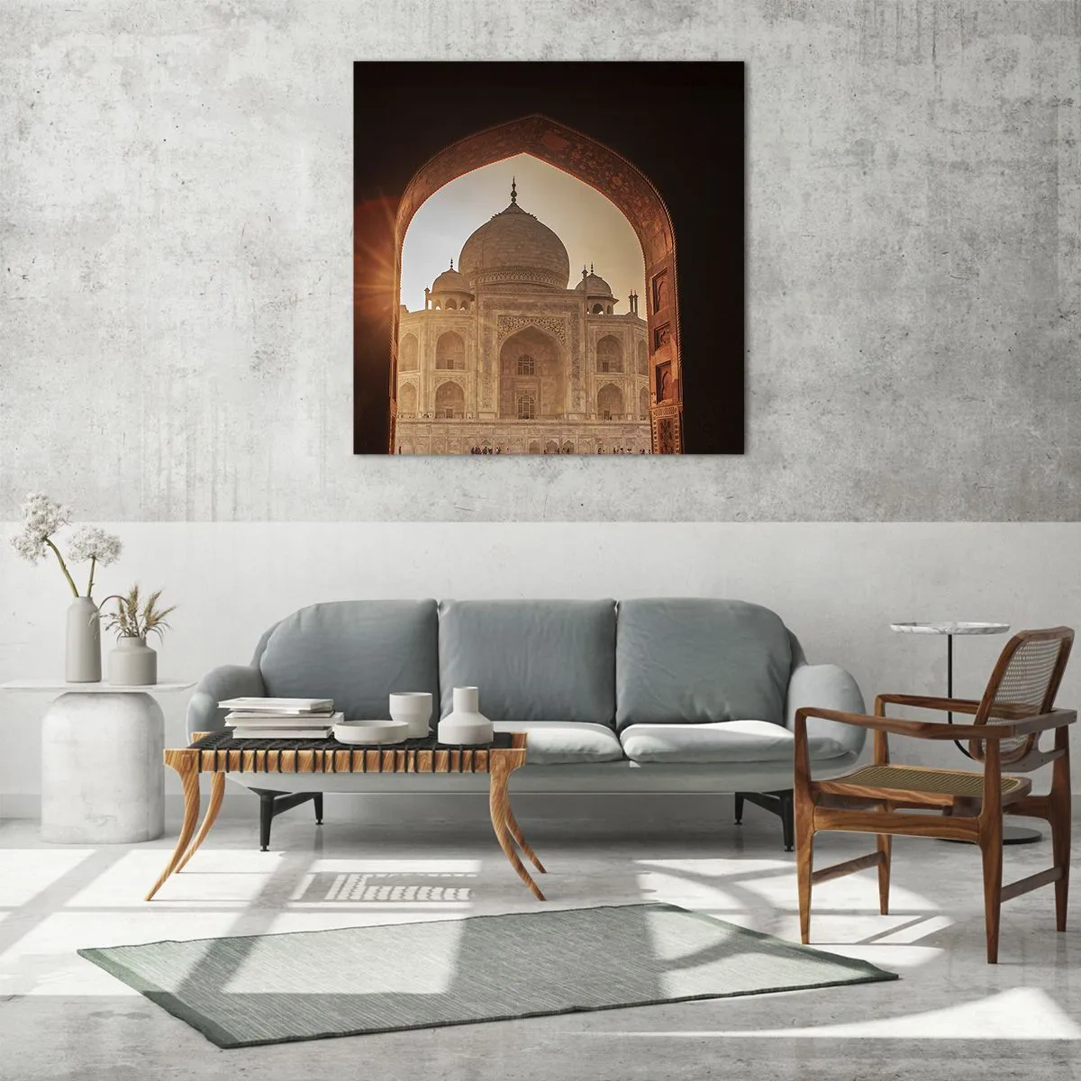 Quadro su vetro - Monumento all'amore ultraterreno - 60x60 cm