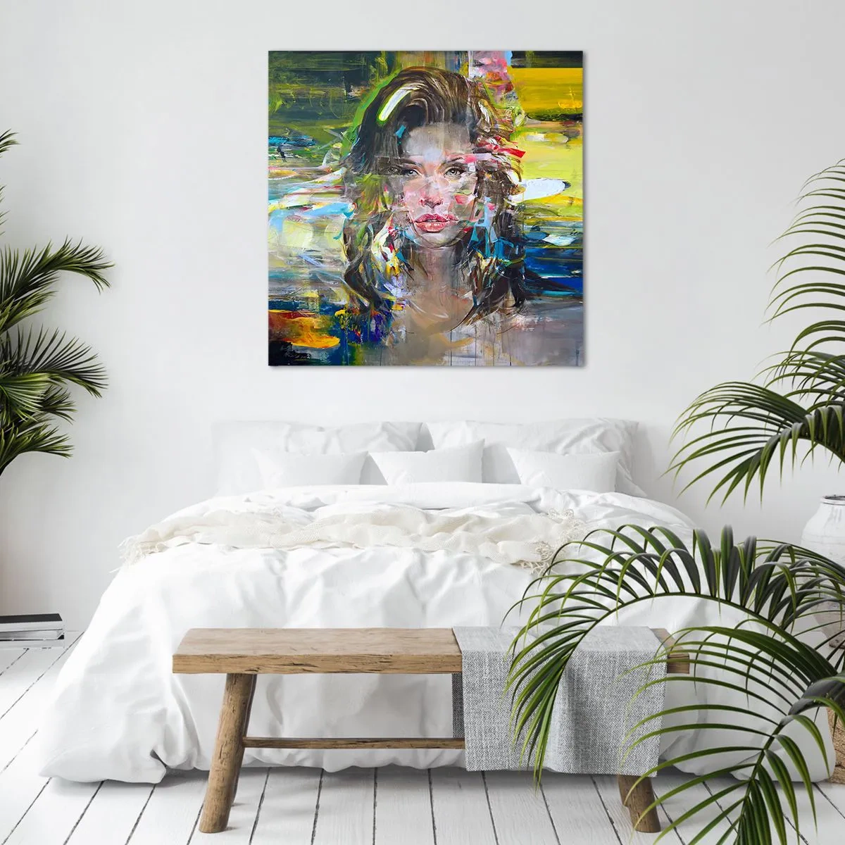 Quadro su tela - Stampe su Tela - Dietro una tenda di vento - 70x70 cm