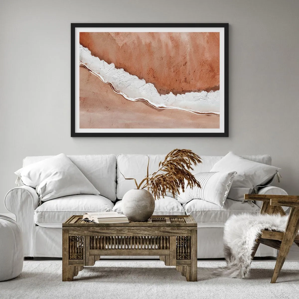 Poster in cornice nera - Nei colori della terra - 40x30 cm