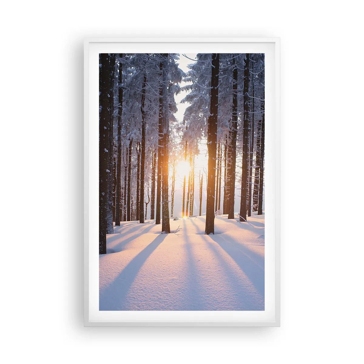 Poster in cornice bianca - Decisamente nero su bianco - 61x91 cm