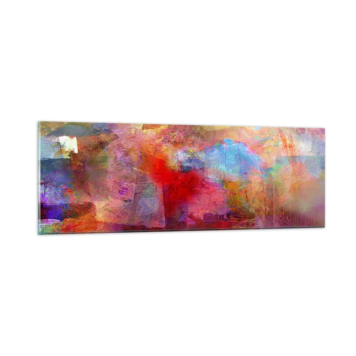 Quadro su vetro - Guardando dentro all'arcobaleno - 90x30 cm