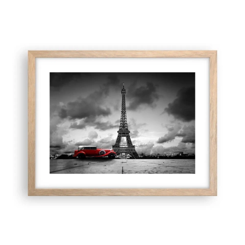 Poster in cornice rovere chiaro - Non molto tempo fa a Parigi - 40x30 cm