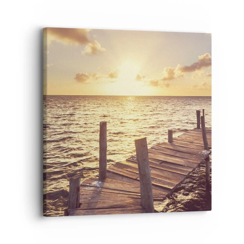 Quadro su tela - Stampe su Tela - Il paese dorato della mitezza - 30x30 cm