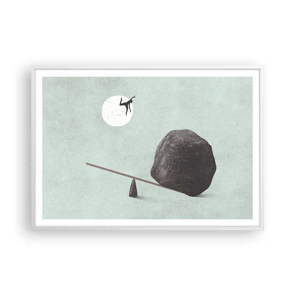 Poster in cornice bianca - Sogno adempiuto - 100x70 cm