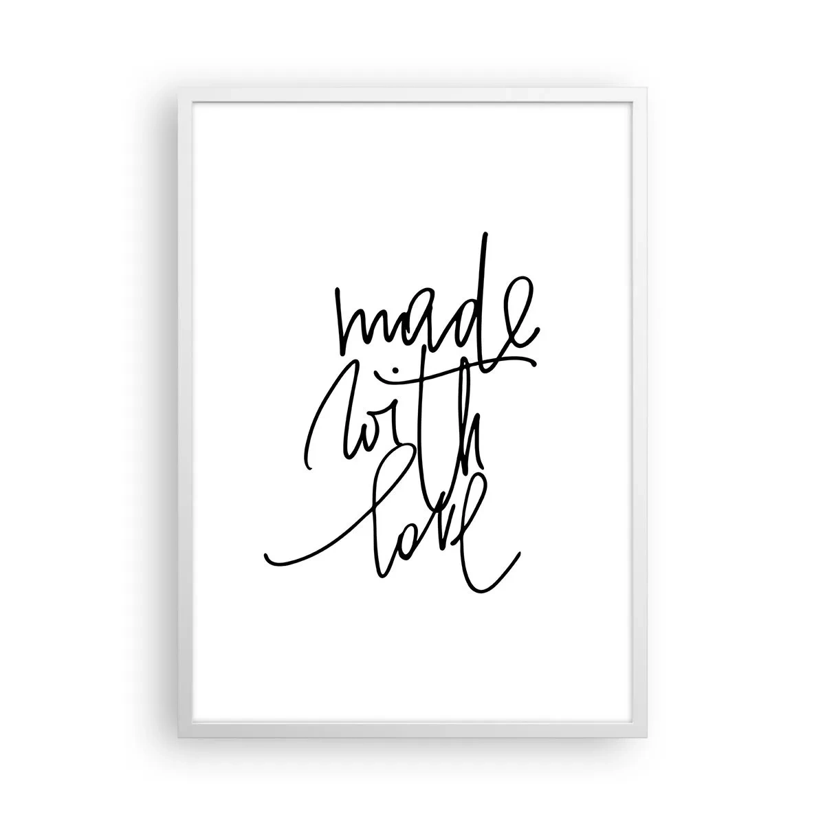 Poster in cornice bianca - La migliore marca - 50x70 cm