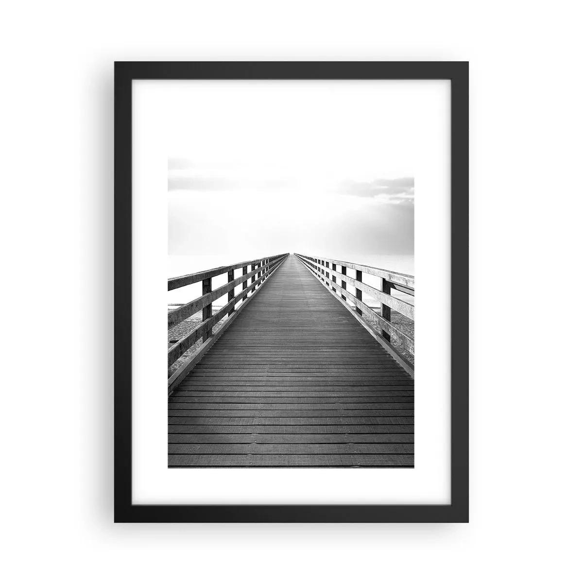 Poster in cornice nera - Sempre più lontano - 30x40 cm