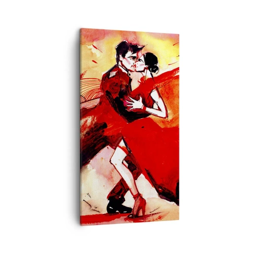 Quadro su tela - Stampe su Tela - Il ritmo porpora della passione - 45x80 cm