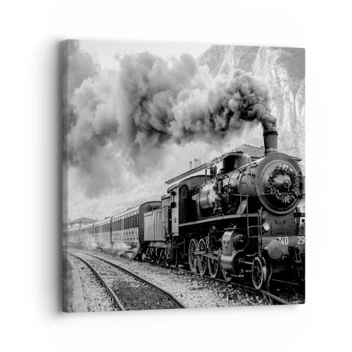 Quadro su tela - Stampe su Tela - Ferma alla stazione... - 30x30 cm