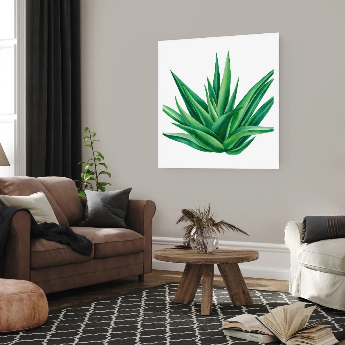 Poster - Verde - forza - vita - 30x30 cm