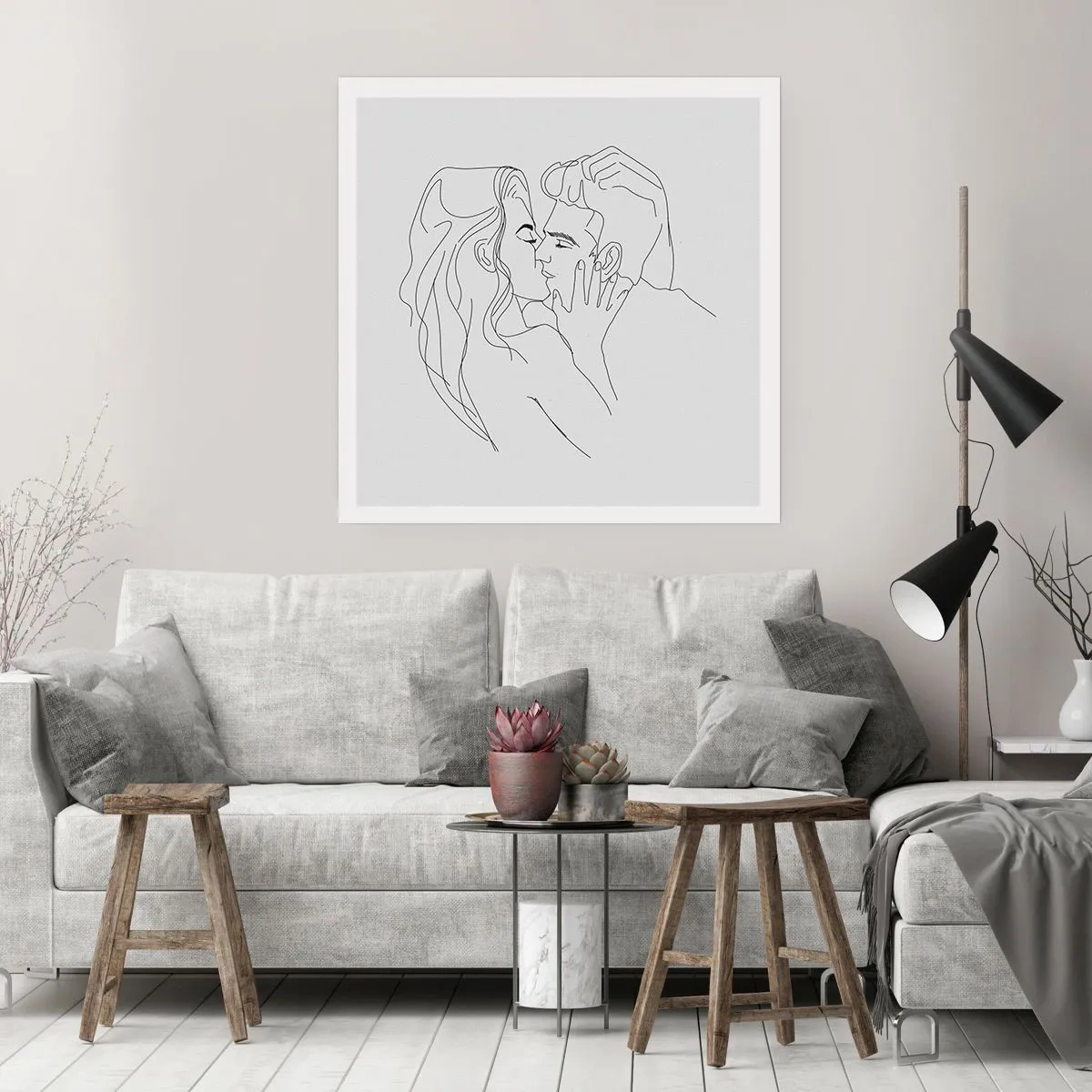 Poster - La stessa linea - 40x40 cm
