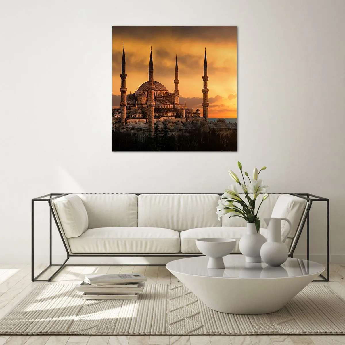 Quadro su vetro - Dio è grande - 70x70 cm