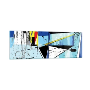 Quadro su vetro - Guardando il mondo da un'angolazione... - 90x30 cm