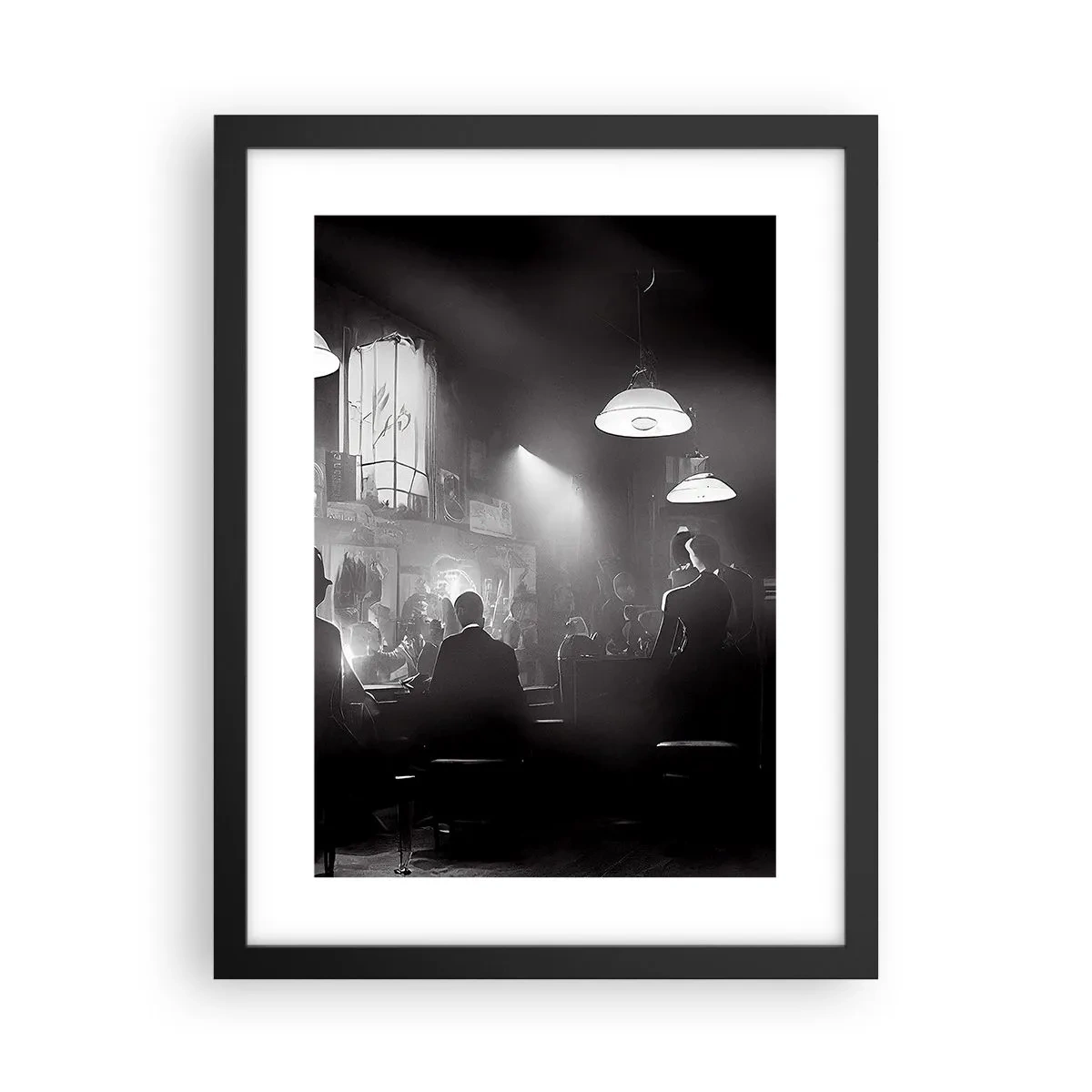 Poster in cornice nera - Nell'atmosfera jazz - 30x40 cm