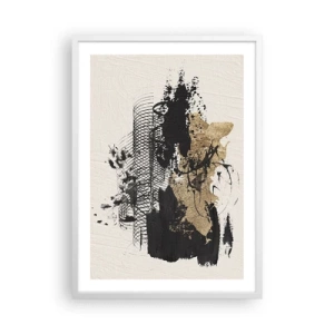 Poster in cornice bianca - Composizione con passione - 50x70 cm