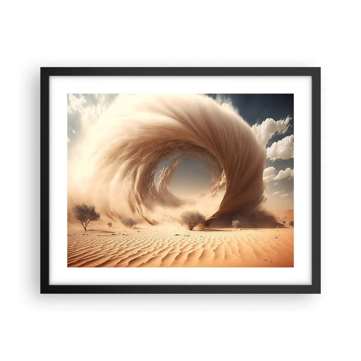 Poster in cornice nera - Il portale è aperto - 50x40 cm