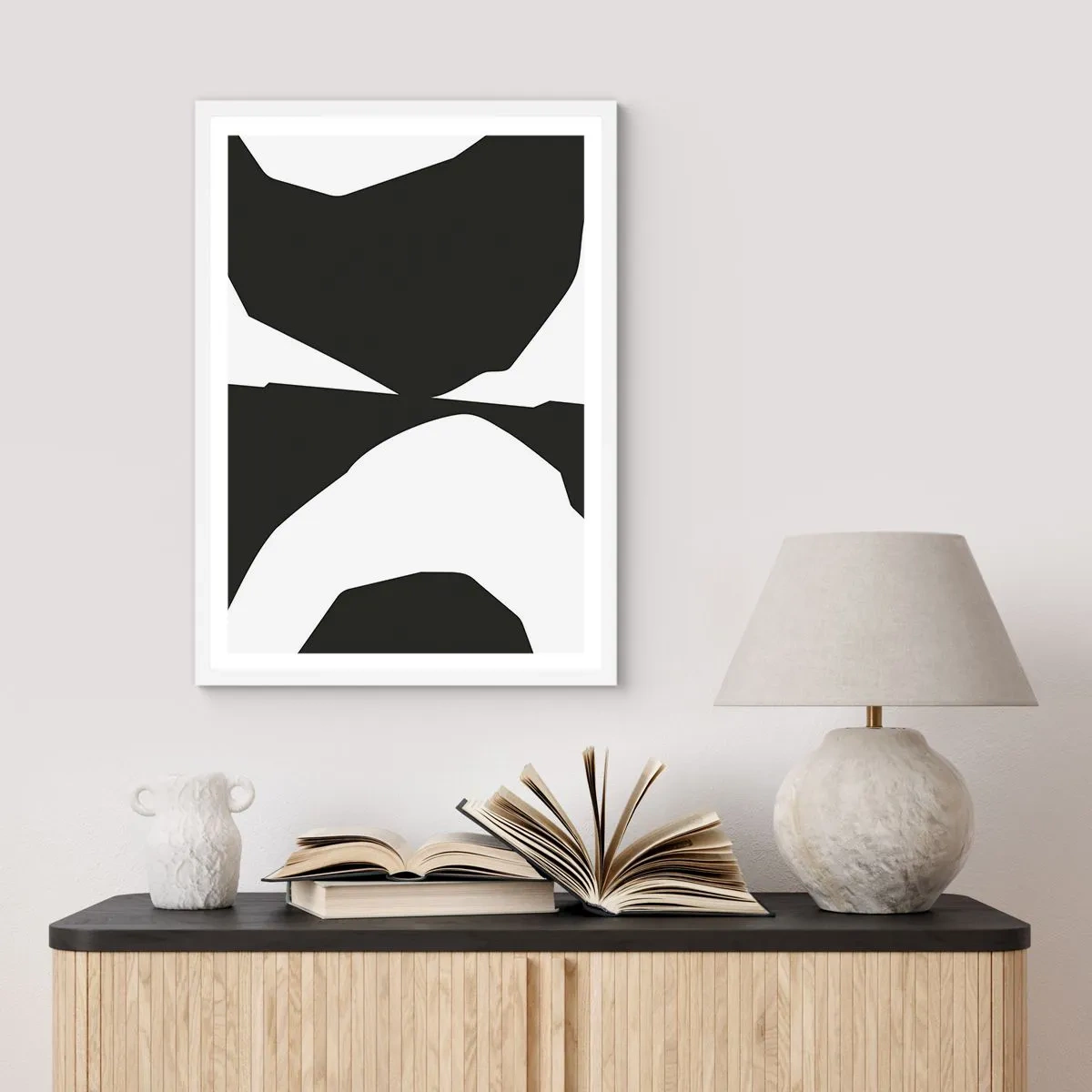 Poster in cornice bianca - Positivo - negativo - 70x100 cm