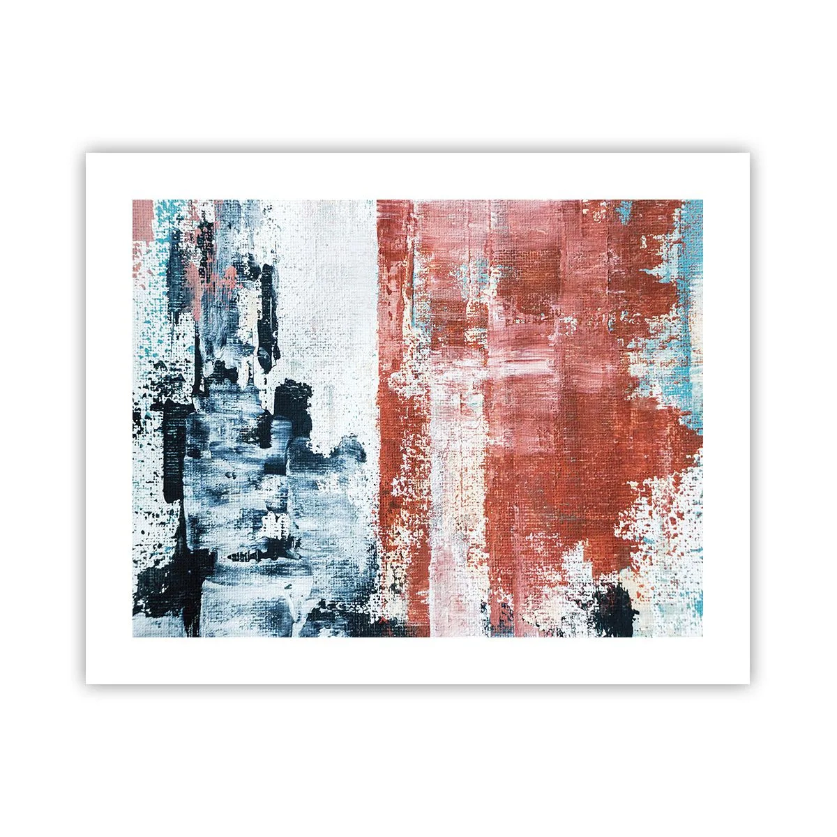 Poster - Astratto in due metà - 50x40 cm