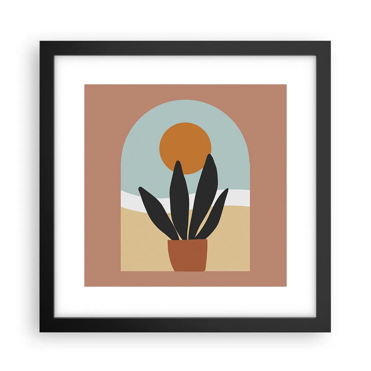 Poster in cornice nera - Piccole gioie - 30x30 cm