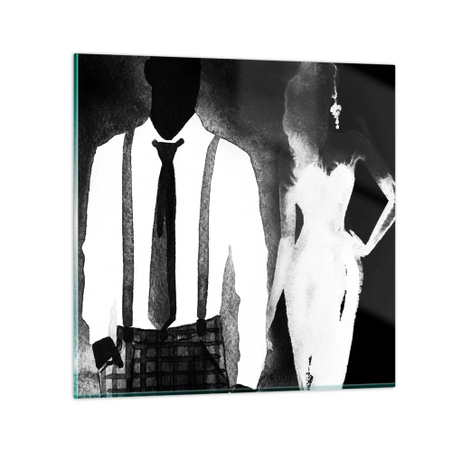 Quadro su vetro - Atmosfera noir - 30x30 cm