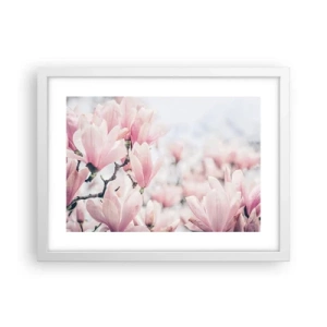 Poster in cornice bianca - Ideale di delicatezza - 40x30 cm