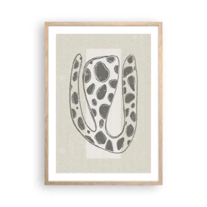 Poster in cornice rovere chiaro - Creatura stranissima - 50x70 cm