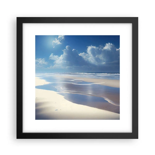 Poster in cornice nera - Vacanze in paradiso - 30x30 cm