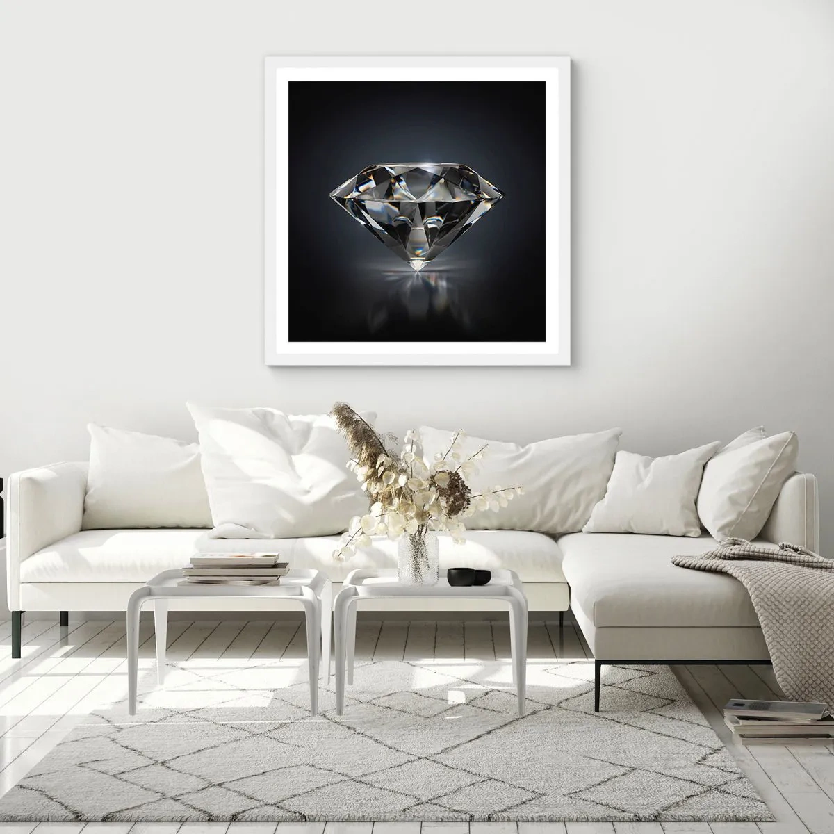 Poster in cornice bianca - Best girls friend - 60x60 cm