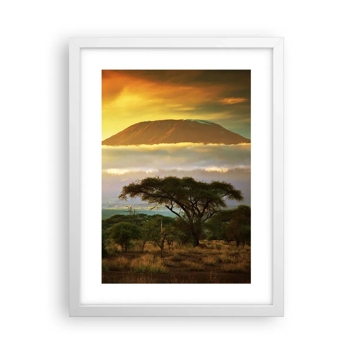 Poster in cornice bianca - Il sogno del viaggiatore - 30x40 cm