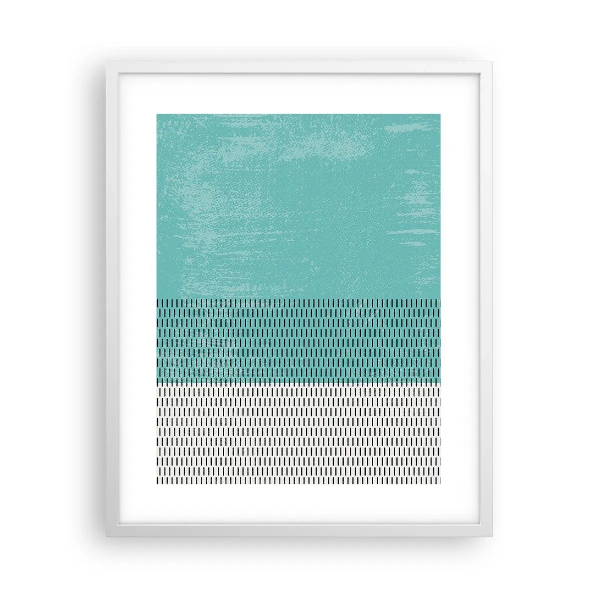 Poster in cornice bianca - Composizione equilibrata - 40x50 cm