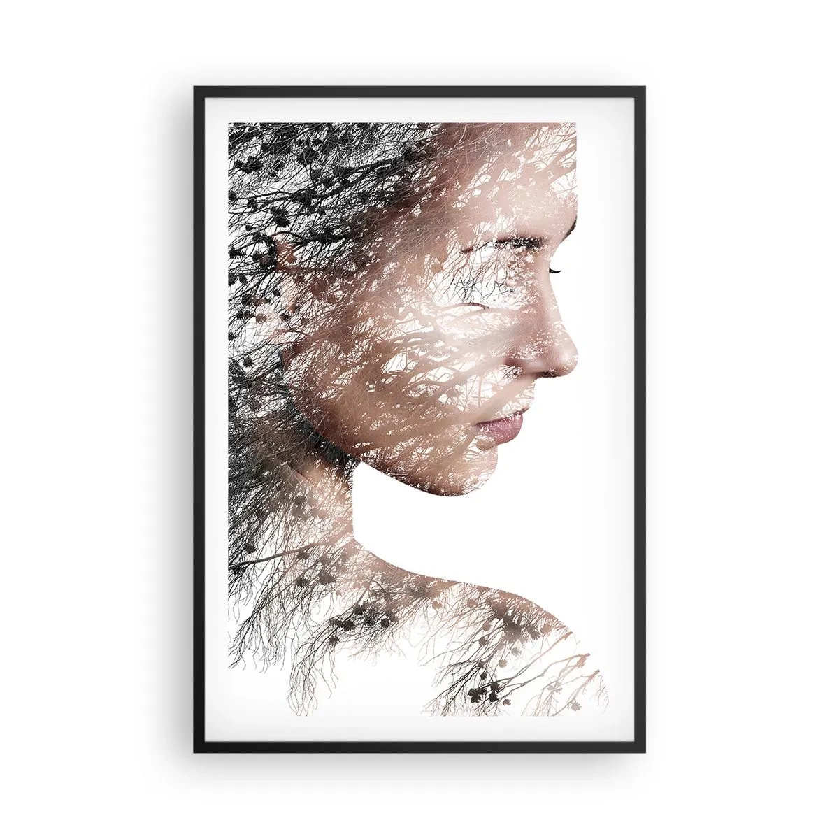 Poster in cornice nera - Lo spirito della foresta - 61x91 cm