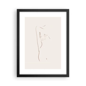 Poster in cornice nera - La forma del desiderio - 30x40 cm