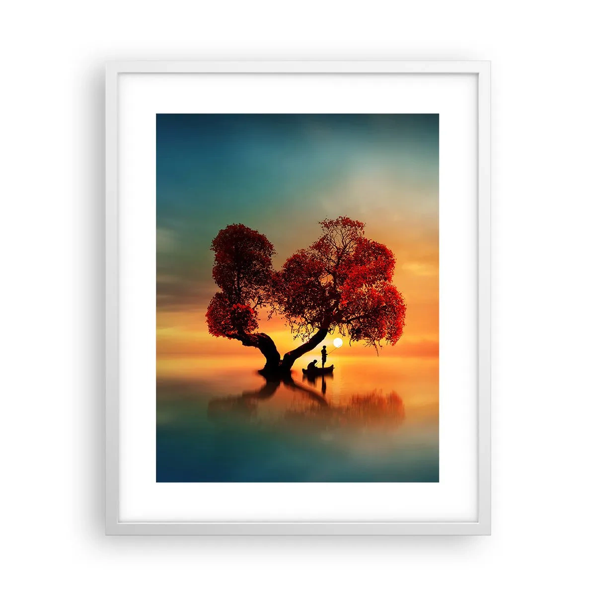 Poster in cornice bianca - Gli esiliati e il silenzio fuori dal mondo - 40x50 cm