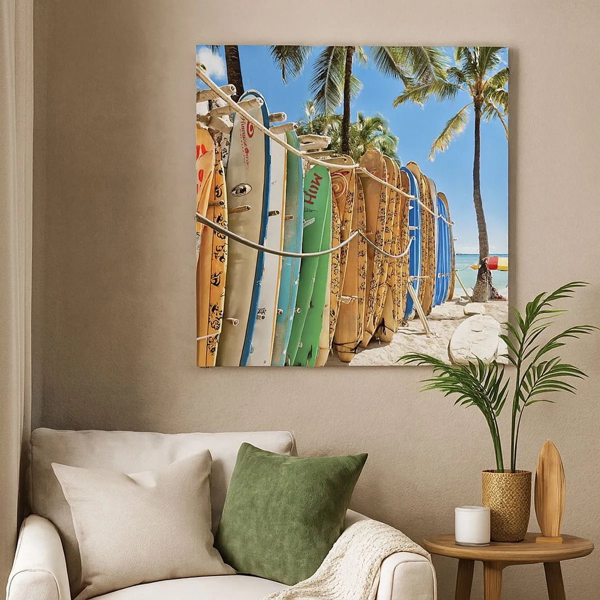 Quadro su tela - Stampe su Tela - Divertimento sotto il sole - 30x30 cm