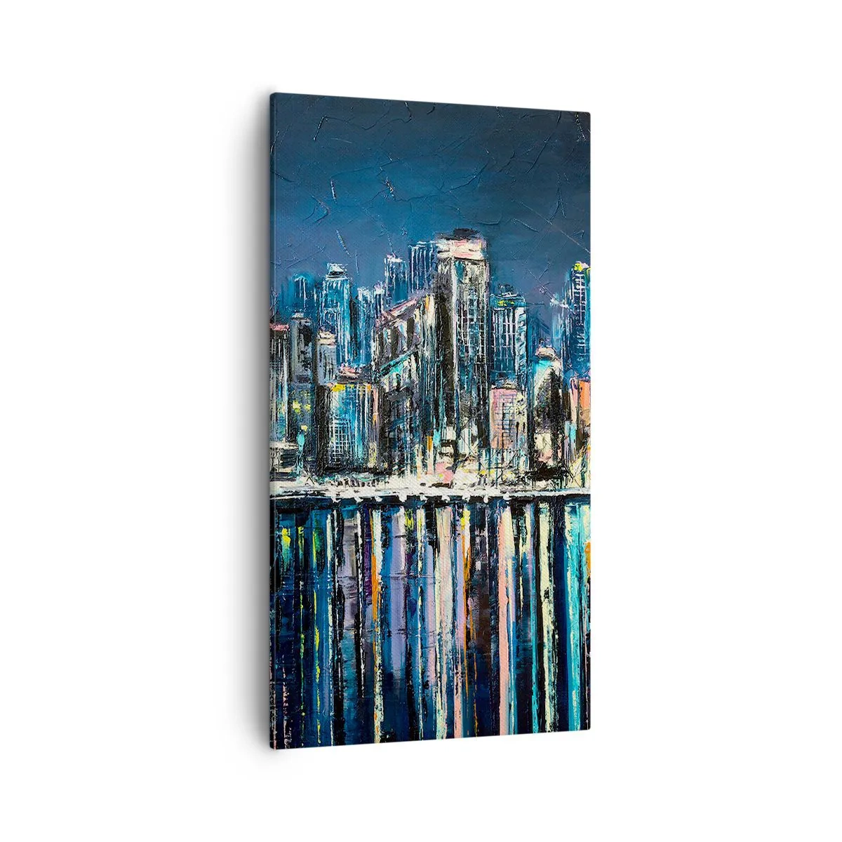 Quadro su tela - Stampe su Tela - Cascata di luci - 55x100 cm