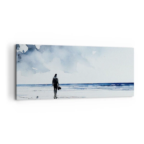 Quadro su tela - Stampe su Tela - Dialogo con il mare - 100x40 cm